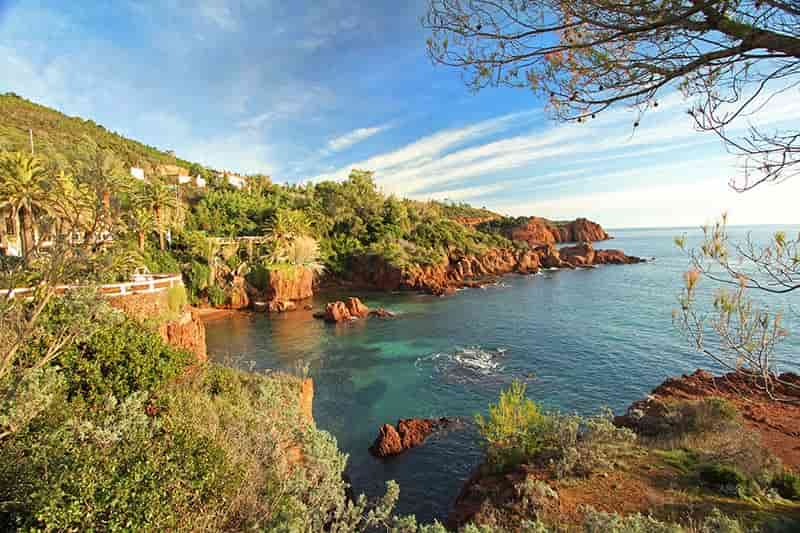 Secret calanque along the Esterel coast